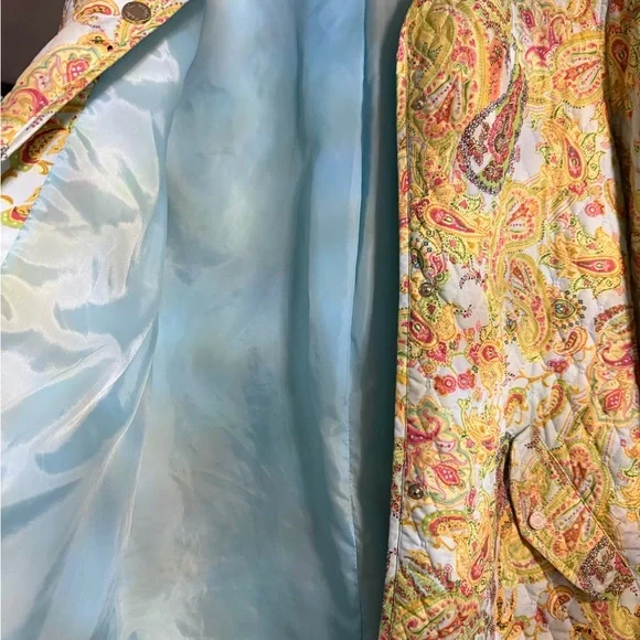 Kate Hill Multicolor Paisley Jacket/Blazer quilted - Picture 4 of 7